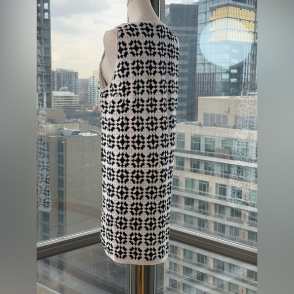 🆕 FARM Rio 🧿 NWOT Patch Crochet Black & White Monochrome Mini Dress - Size XL - Picture 7 of 15